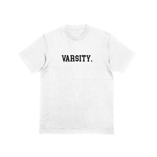 "VAR$ITY" Tee - Pearl White
