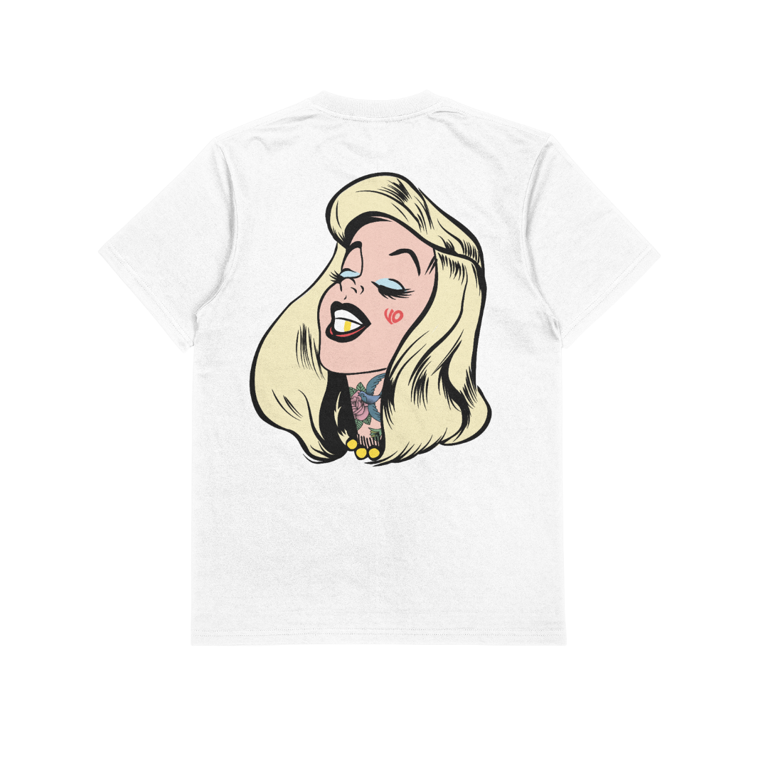 "VAR$ITY" Tee - Pearl White